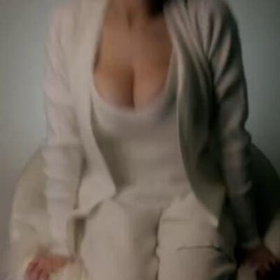 Tessa Fowler Nude White Suit Lingerie Tease Video Leaked