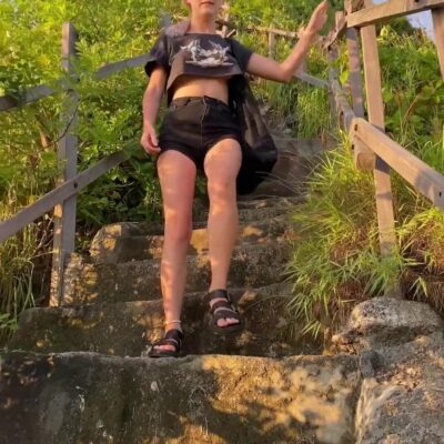 Eva Elfie Flashing Tits Outdoors Onlyfans Video Leaked