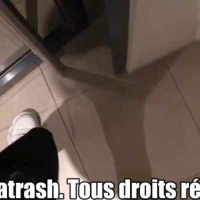 French Milf Zavatrash Giving Blowjob to Stranger in Public