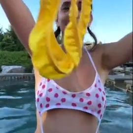 Christina Khalil – Outdoor Titty Play on Livestream