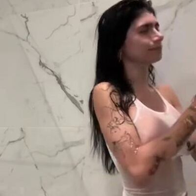 Mia Khalifa Nude Wet Tank Top Video Leaked Leaked Nudes