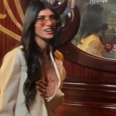 Mia Khalifa Goes Braless at the Kenzo Fashion Show (2 Photos + Video) Leaked Nudes