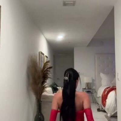 Camilla Araujo Red Bodysuit Masturbation Through Panties Video Leaked Leaked Nudes